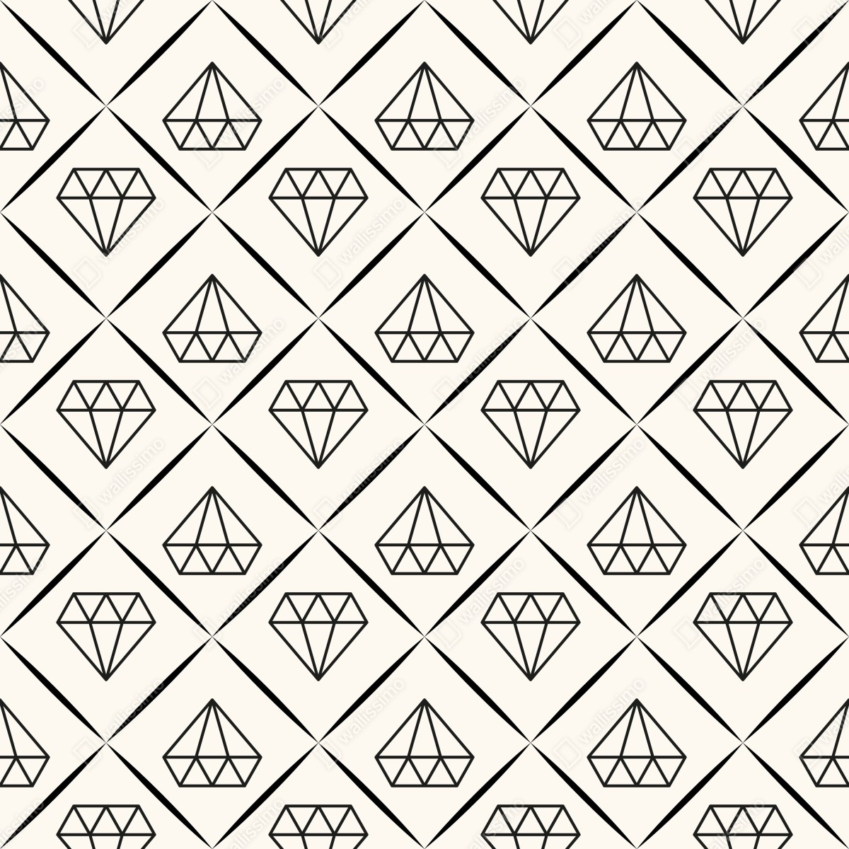 Naklejka na drzwi geometryczny wzór z diamentami – Wallissimo® Naklejka na drzwi geometryczny wzór z diamentami – Wallissimo®