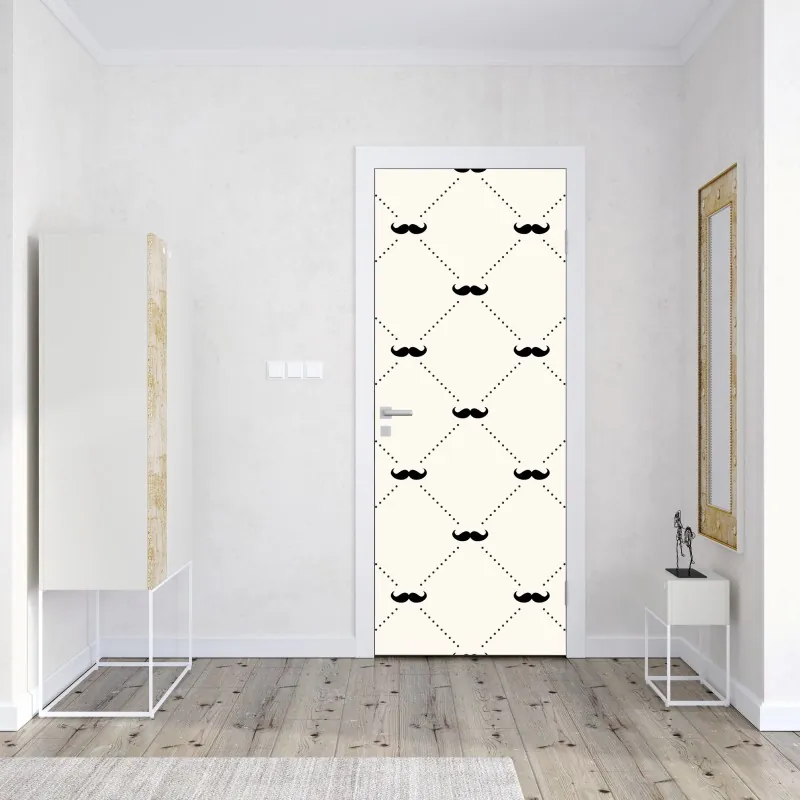 Naklejka na drzwi mglisty las jodłowy – Wallissimo®