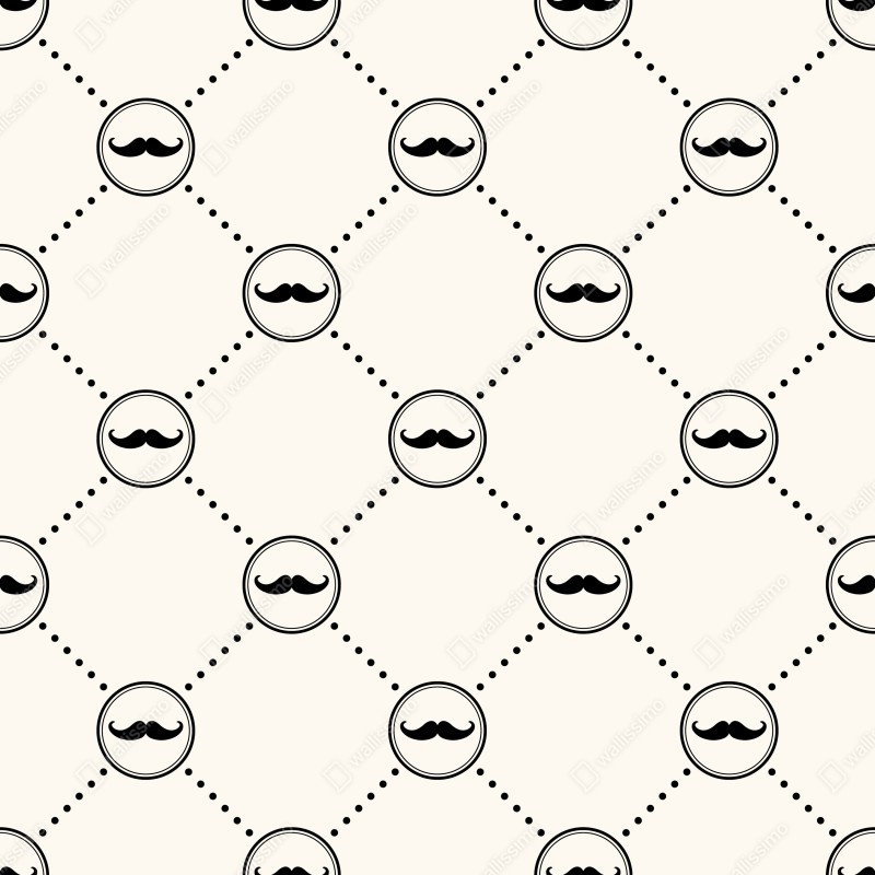 Naklejka na drzwi zabawny wzór wąsów – Wallissimo® Naklejka na drzwi zabawny wzór wąsów – Wallissimo®