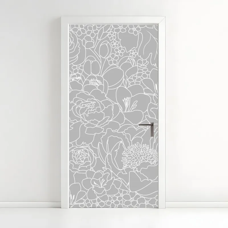 Naklejka na drzwi głęboka niebieska tekstura marmuru – Wallissimo®