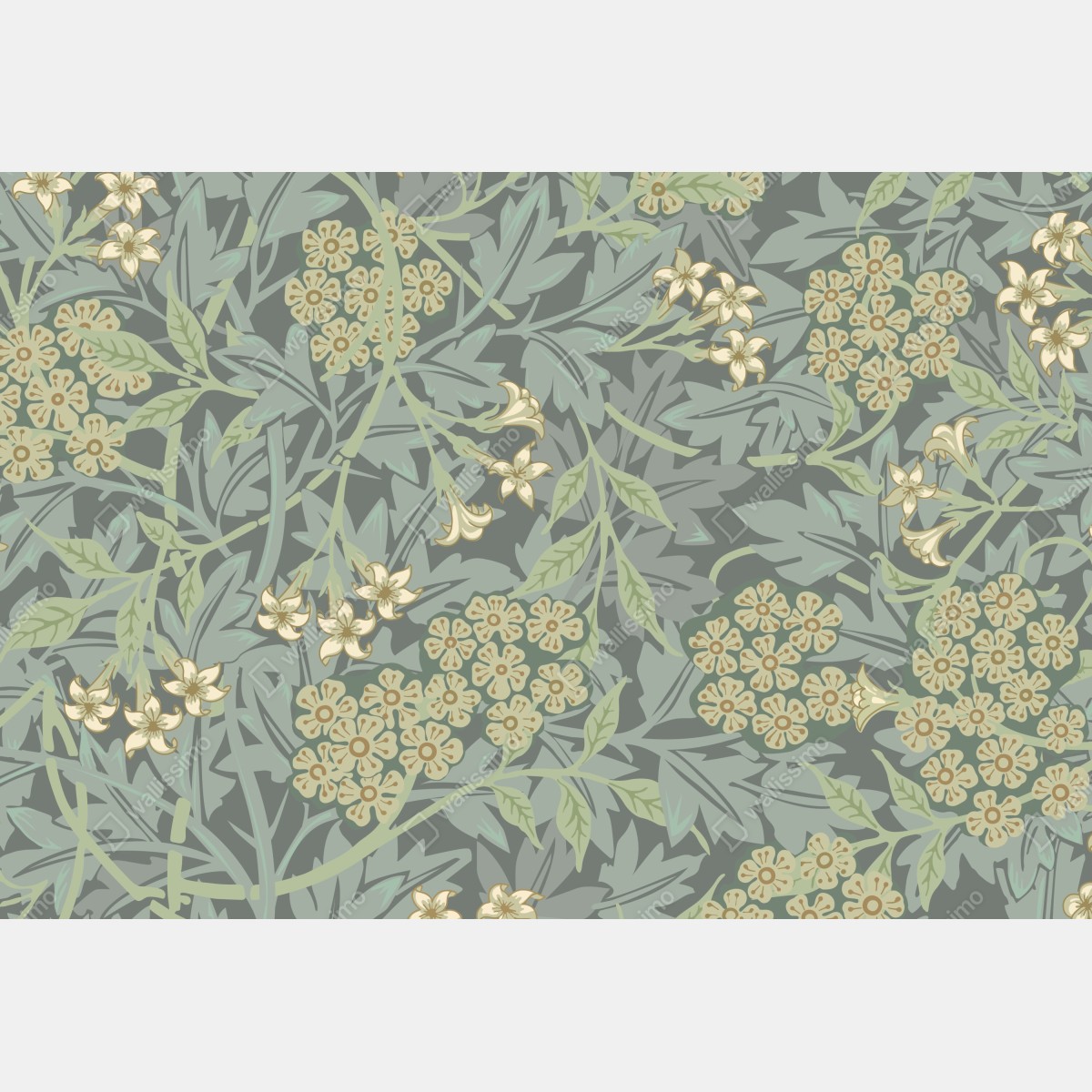 Naklejka na drzwi vintage botaniczny wzór kwiatowy – Wallissimo® Naklejka na drzwi vintage botaniczny wzór kwiatowy – Wallissimo®