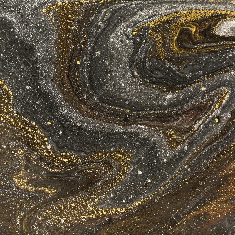 Naklejka na drzwi złoto-czarny marmurowy wir abstrakcyjny – Wallissimo® Naklejka na drzwi złoto-czarny marmurowy wir abstrakcyjny – Wallissimo®