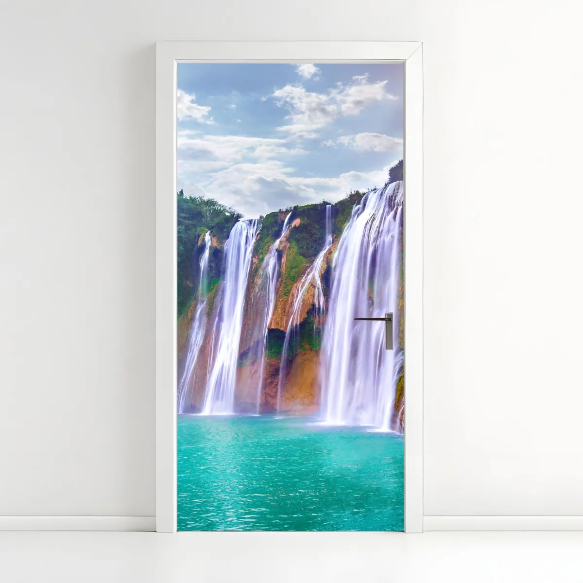 Naklejka na drzwi Jiulong wodospad turkusowa kaskada w Luoping, Chiny – Wallissimo® Naklejka na drzwi Jiulong wodospad turkusowa kaskada w Luoping, Chiny – Wallissimo®