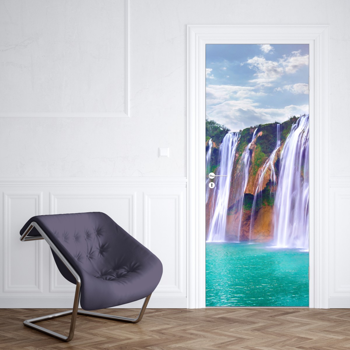 Naklejka na drzwi Jiulong wodospad turkusowa kaskada w Luoping, Chiny – Wallissimo® Naklejka na drzwi Jiulong wodospad turkusowa kaskada w Luoping, Chiny – Wallissimo®