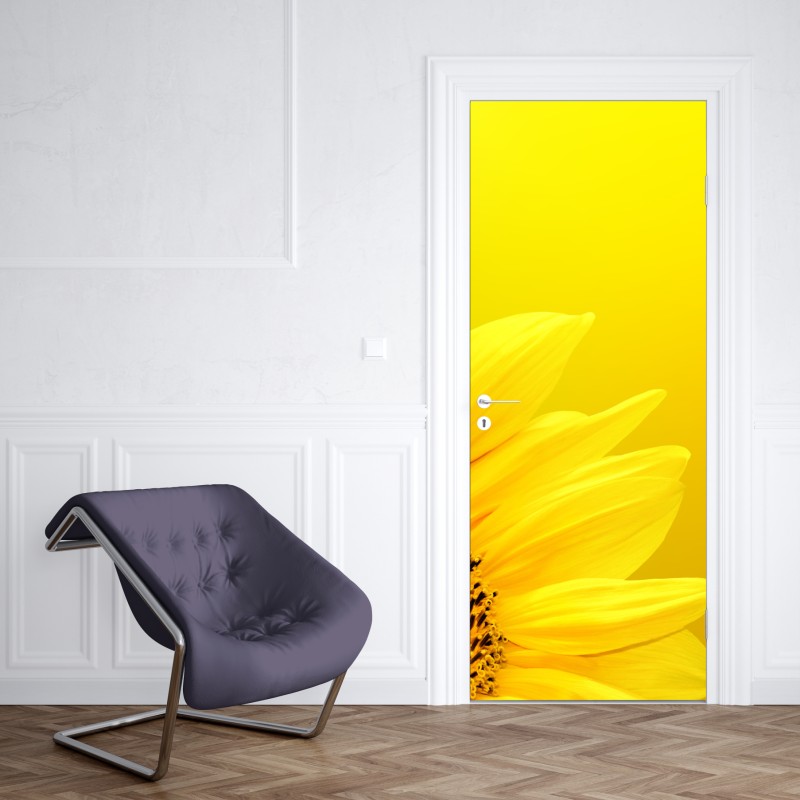 Naklejka na drzwi majestatyczne odbicie Alp przy Bachalpsee – Wallissimo®