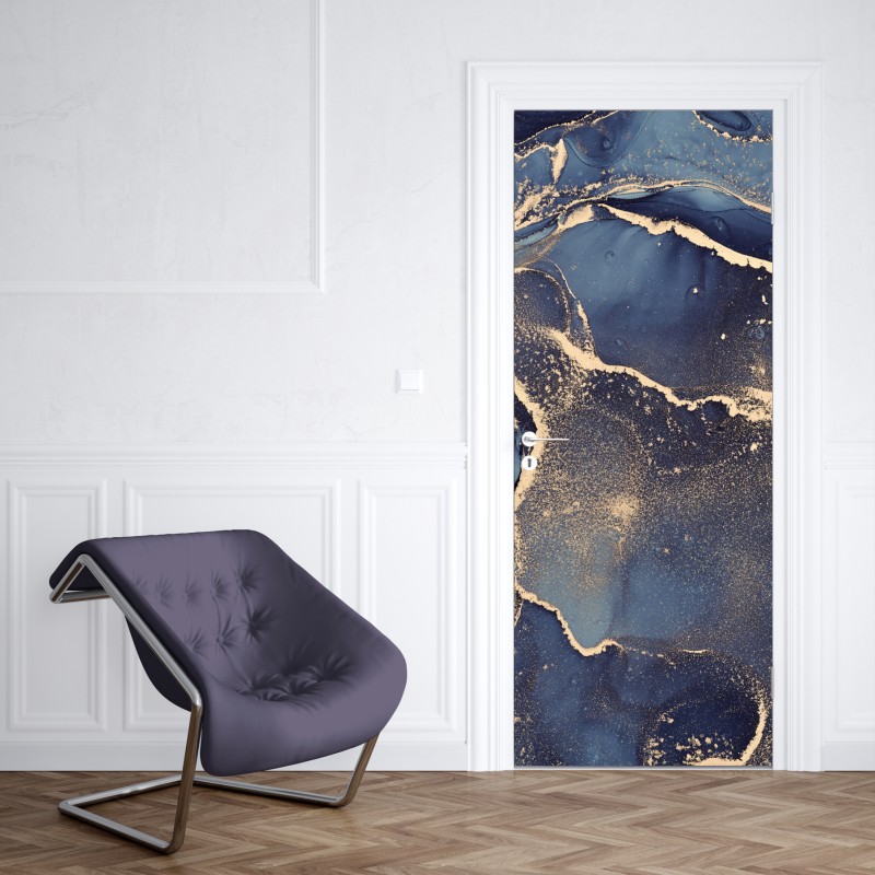 Naklejka na drzwi minimalistyczne geometryczne wnętrze z świetlikiem – Wallissimo®