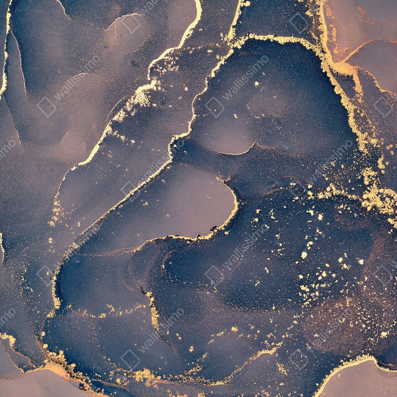 Naklejka na drzwi granatowo-złota marmurowa abstrakcja – Wallissimo® Naklejka na drzwi granatowo-złota marmurowa abstrakcja – Wallissimo®