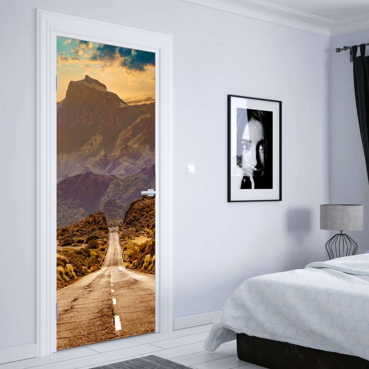 Naklejka na drzwi droga w góry na Teneryfie – Wallissimo® Naklejka na drzwi droga w góry na Teneryfie – Wallissimo®