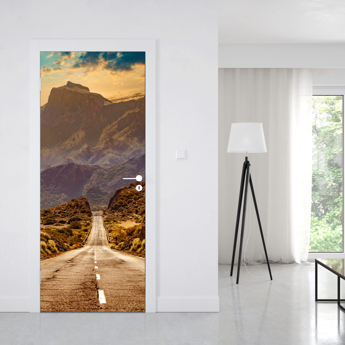 Naklejka na drzwi droga w góry na Teneryfie – Wallissimo® Naklejka na drzwi droga w góry na Teneryfie – Wallissimo®