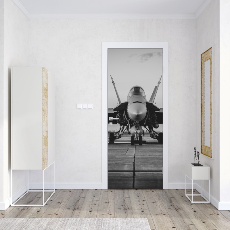 Naklejka na drzwi żywa różowa abstrakcja płynna – Wallissimo®