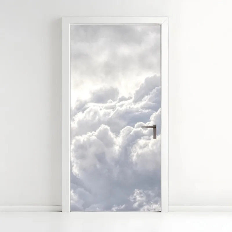 Naklejka na drzwi eteryczny pejzaż chmur