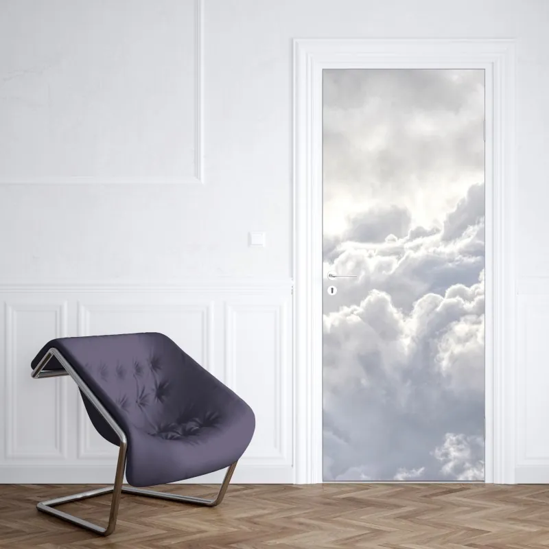 Naklejka na drzwi eteryczny pejzaż chmur