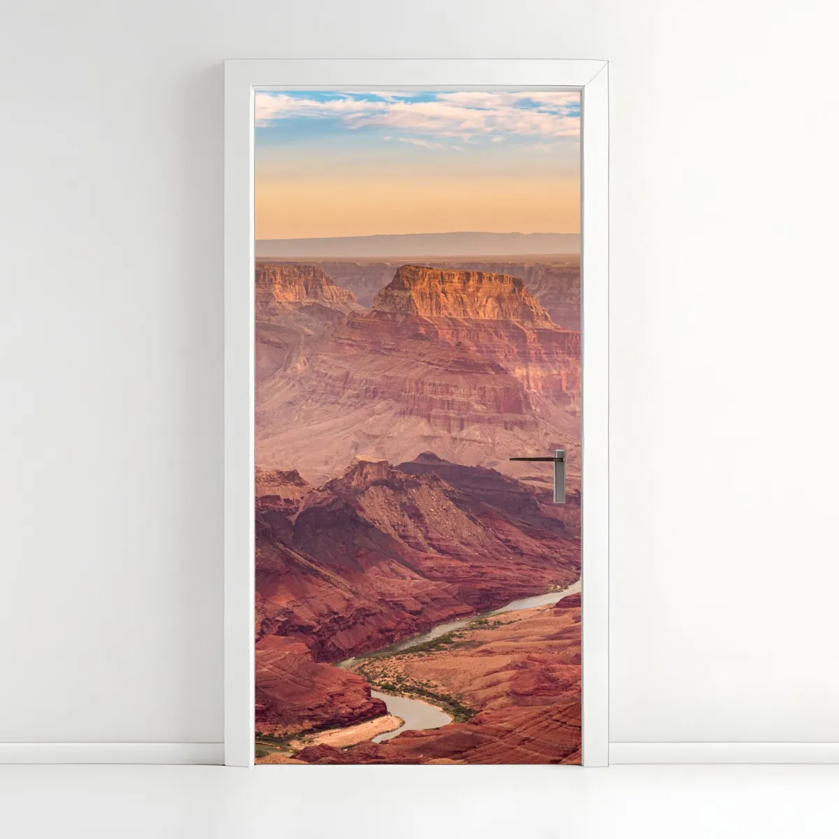 Naklejka na drzwi Grand Canyon zachód słońca panorama – Wallissimo® Naklejka na drzwi Grand Canyon zachód słońca panorama – Wallissimo®