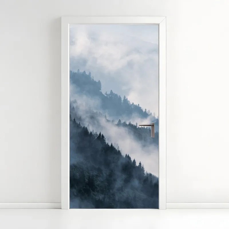 Naklejka na drzwi słoneczna uliczka w Civita di Bagnoregio – Wallissimo®