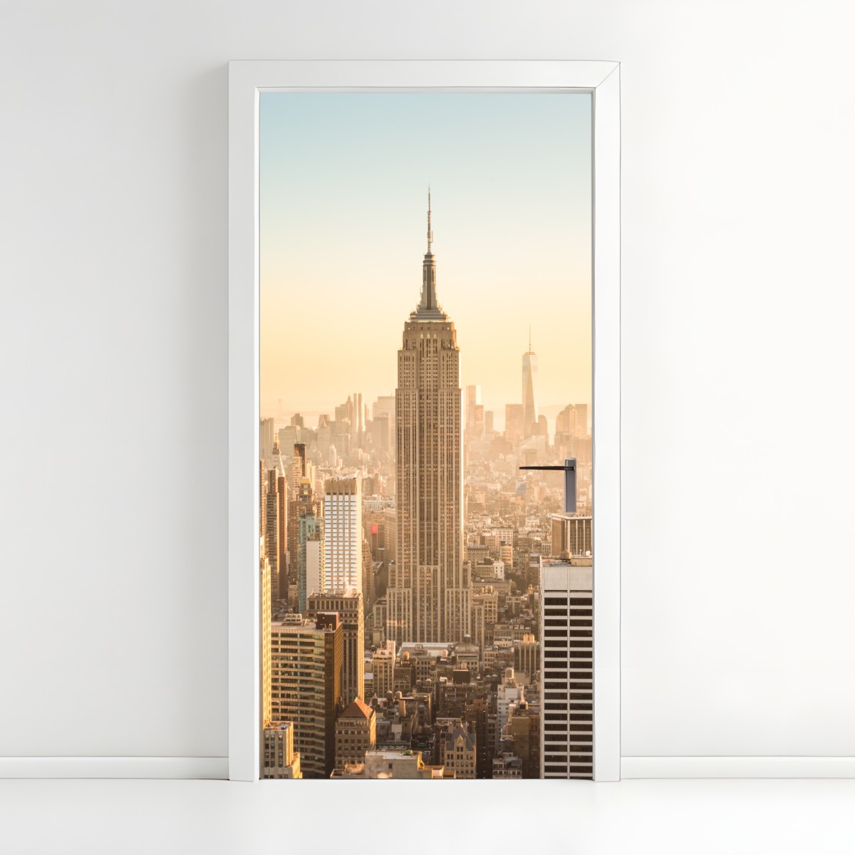Door sticker New York skyline at golden hour