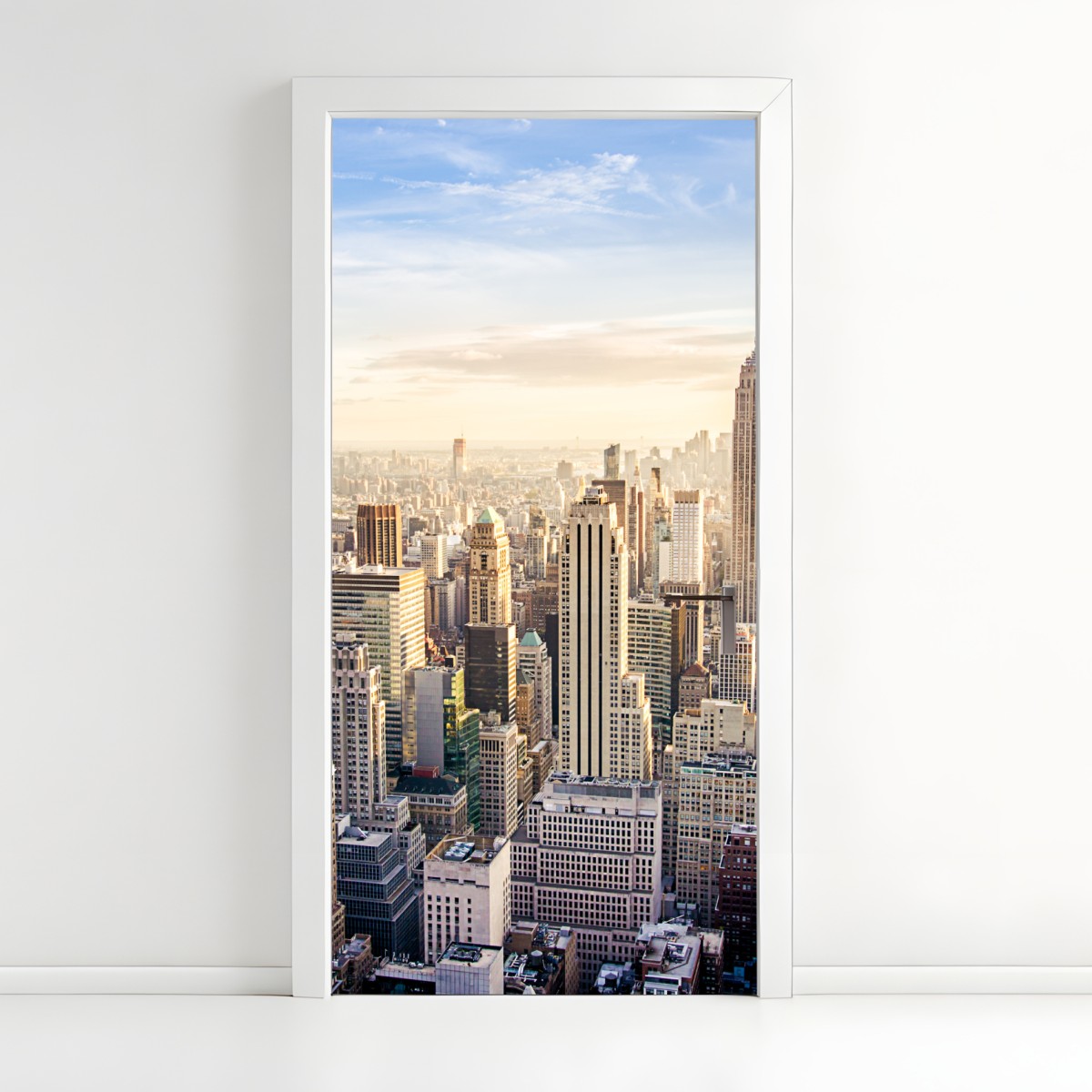 Door sticker New York skyline at sunrise