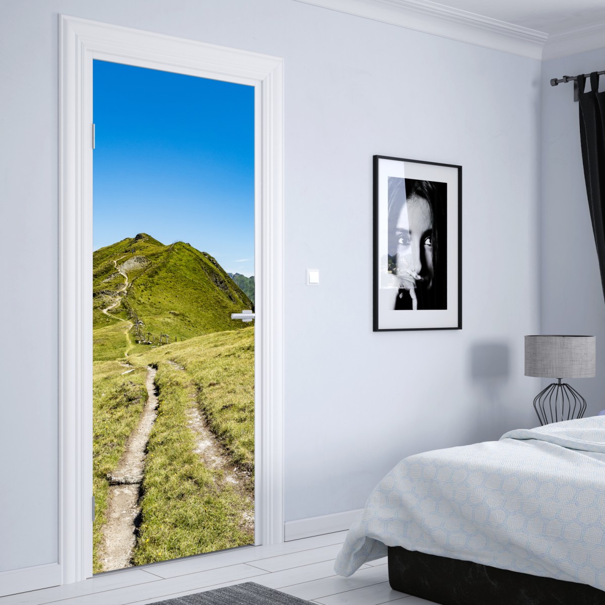 Naklejka na drzwi kręty szlak w Zillertalu – Wallissimo® Naklejka na drzwi kręty szlak w Zillertalu – Wallissimo®