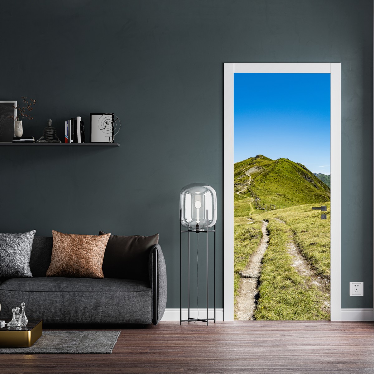 Naklejka na drzwi kręty szlak w Zillertalu – Wallissimo® Naklejka na drzwi kręty szlak w Zillertalu – Wallissimo®