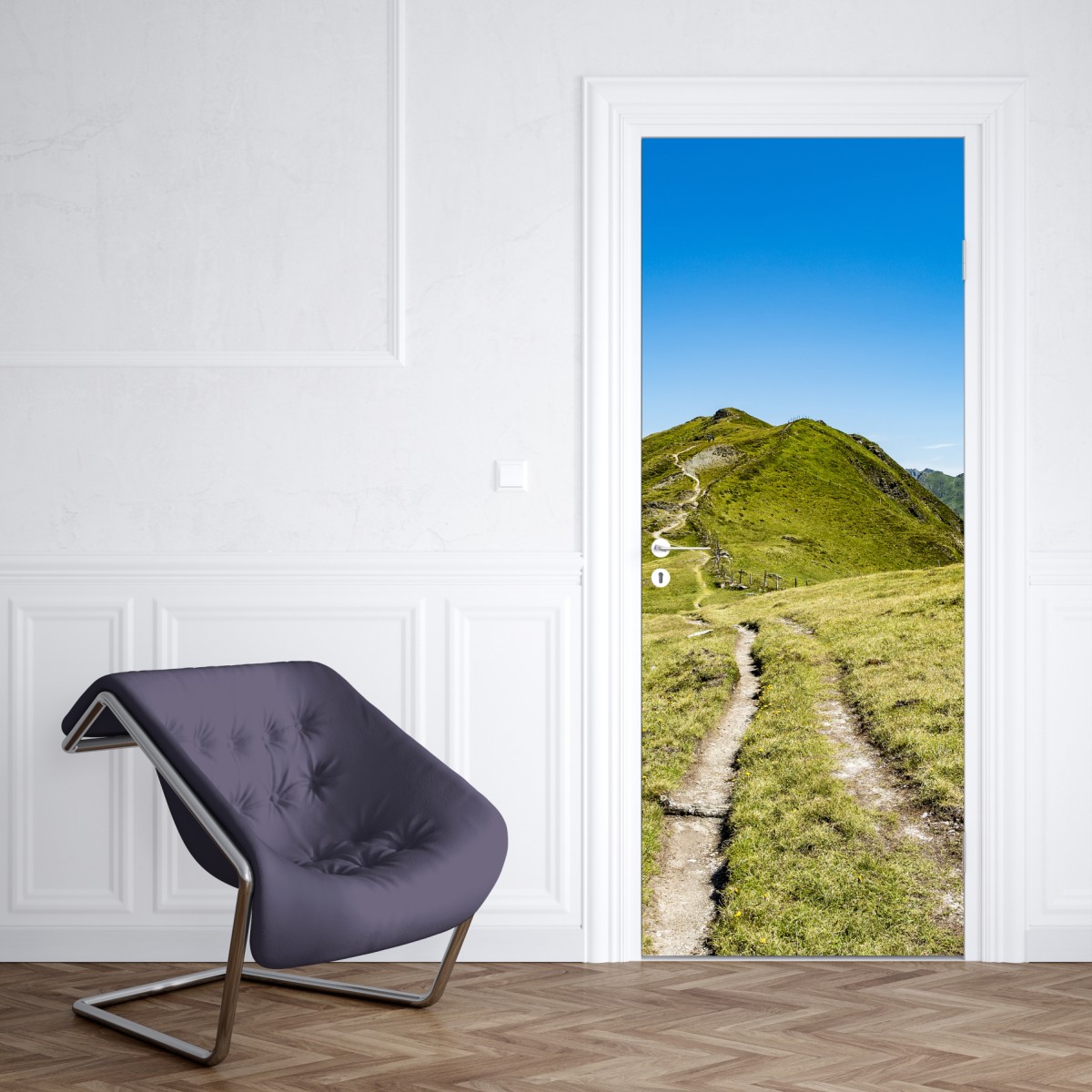 Naklejka na drzwi kręty szlak w Zillertalu – Wallissimo® Naklejka na drzwi kręty szlak w Zillertalu – Wallissimo®