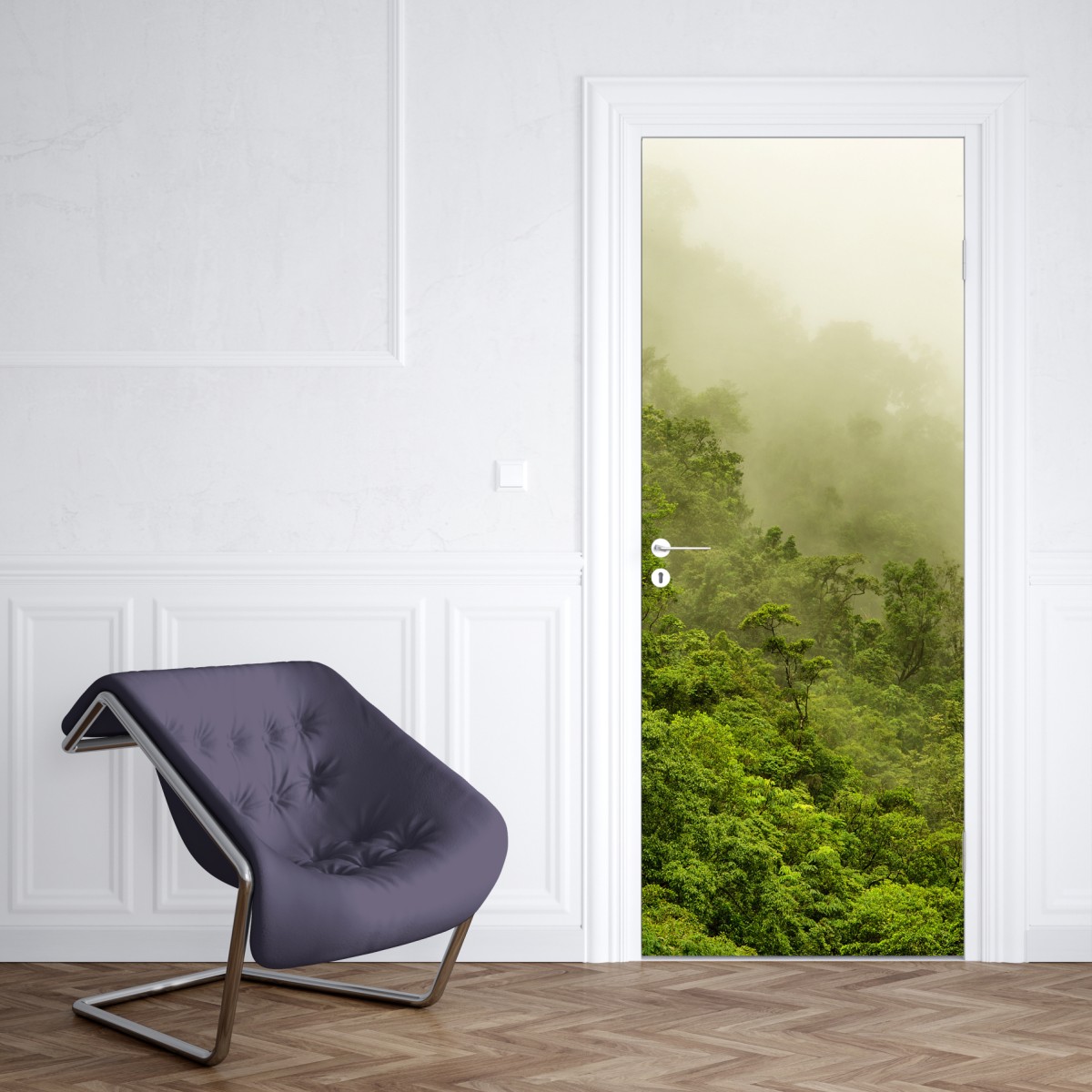 Naklejka na drzwi mglisty las deszczowy w pobliżu Cairns – Wallissimo® Naklejka na drzwi mglisty las deszczowy w pobliżu Cairns – Wallissimo®
