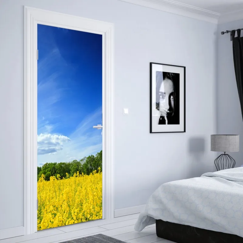 Naklejka na drzwi Statua Wolności w monochromie – Wallissimo®