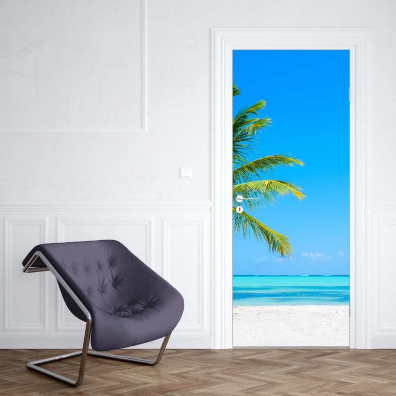 Naklejka na drzwi Bangkok panorama nad parkiem Lumpini – Wallissimo®