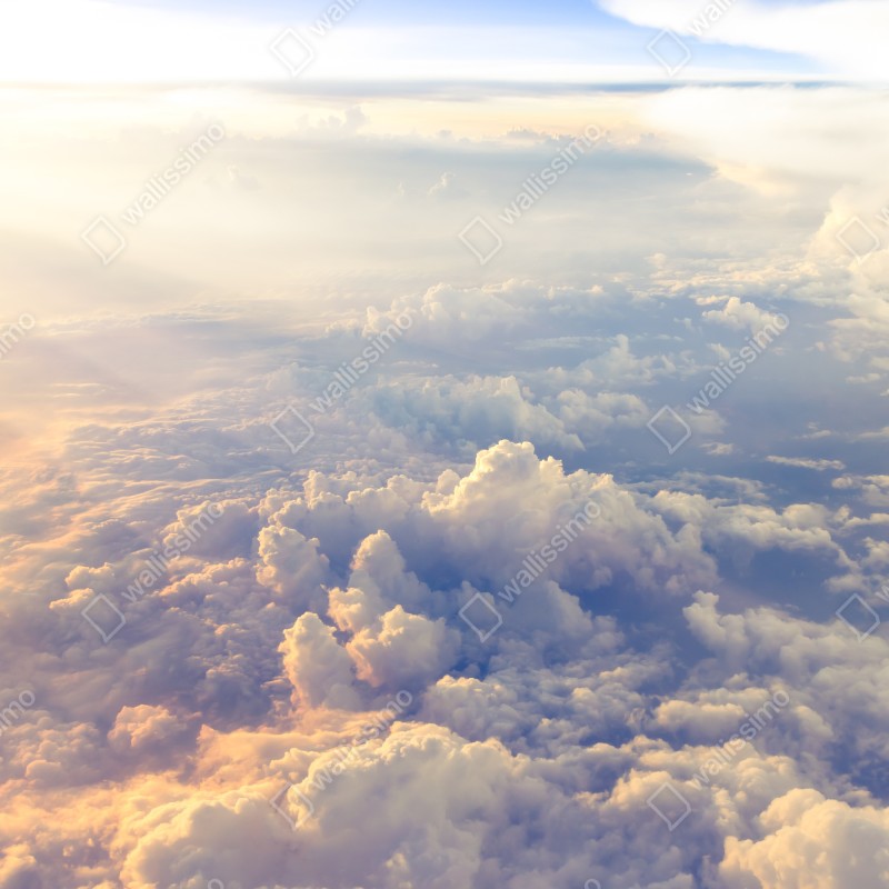 Naklejka na drzwi słoneczne chmury nad horyzontem – Wallissimo® Naklejka na drzwi słoneczne chmury nad horyzontem – Wallissimo®