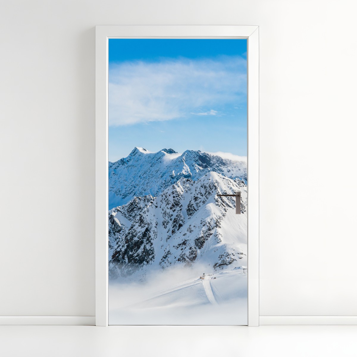Door sticker Kaunertal glacier panorama over snowy peaks
