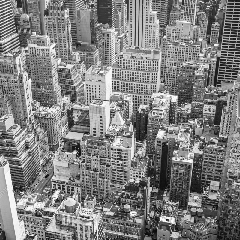 Naklejka na drzwi lotnicza panorama miasta w odcieniach szarości – Wallissimo® Naklejka na drzwi lotnicza panorama miasta w odcieniach szarości – Wallissimo®