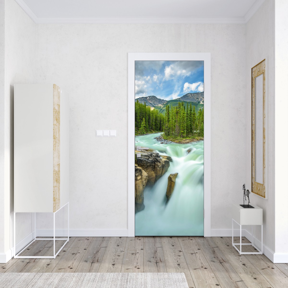 Naklejka na drzwi mglisty wąwóz przy Upper Sunwapta Falls, Jasper National Park – Wallissimo® Naklejka na drzwi mglisty wąwóz przy Upper Sunwapta Falls, Jasper National Park – Wallissimo®