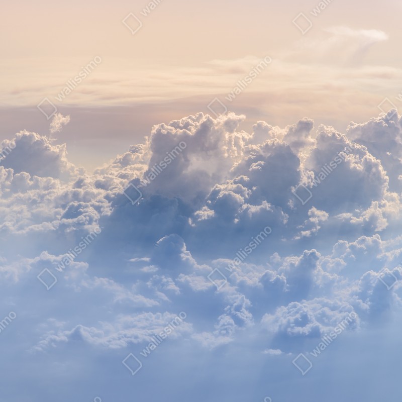 Naklejka na drzwi delikatne chmury nad błękitnym niebem – Wallissimo® Naklejka na drzwi delikatne chmury nad błękitnym niebem – Wallissimo®