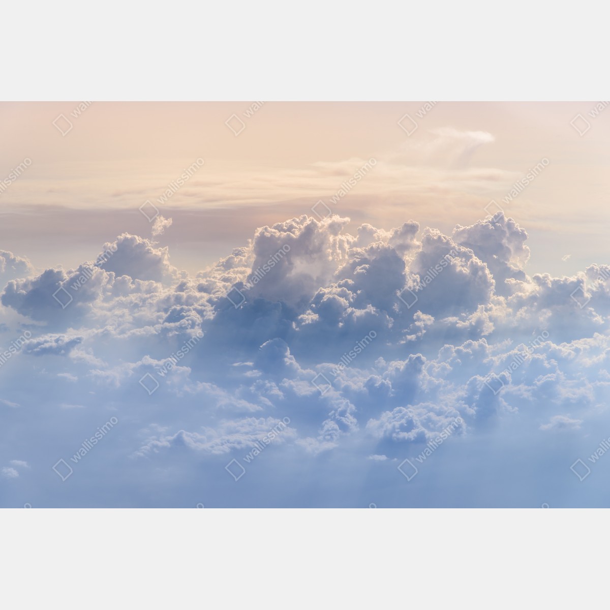 Naklejka na drzwi delikatne chmury nad błękitnym niebem – Wallissimo® Naklejka na drzwi delikatne chmury nad błękitnym niebem – Wallissimo®