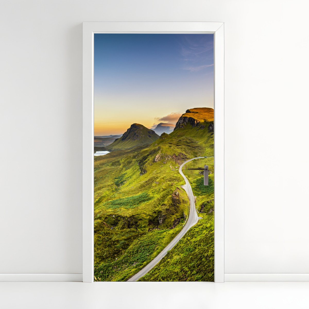 Door sticker sunset over Quiraing, Isle of Skye