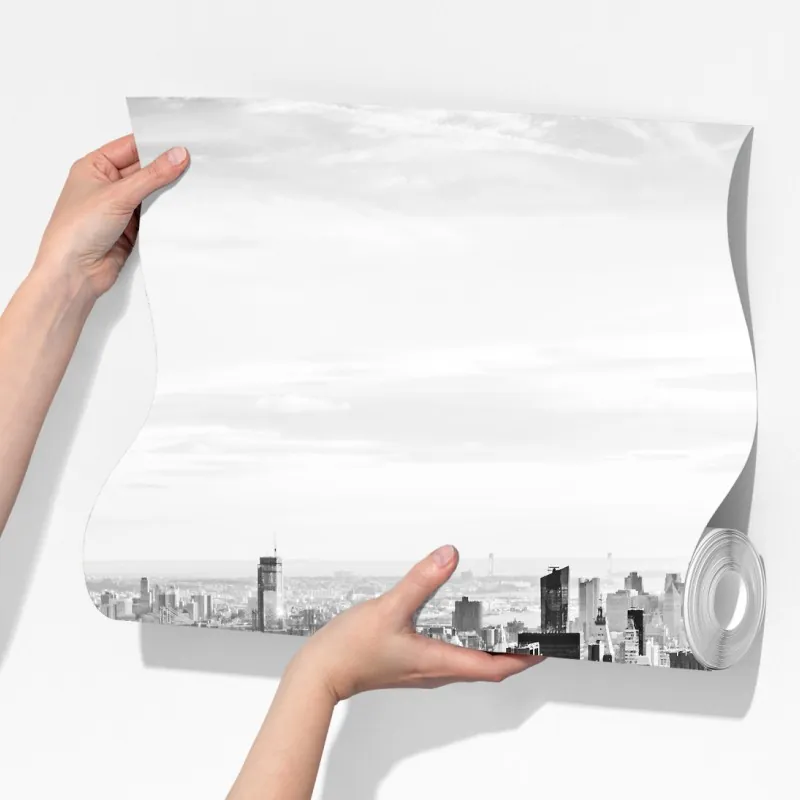 Fototapeta Nowy Jork panorama w odcieniach szarości – Wallissimo® Fototapeta Nowy Jork panorama w odcieniach szarości – Wallissimo®