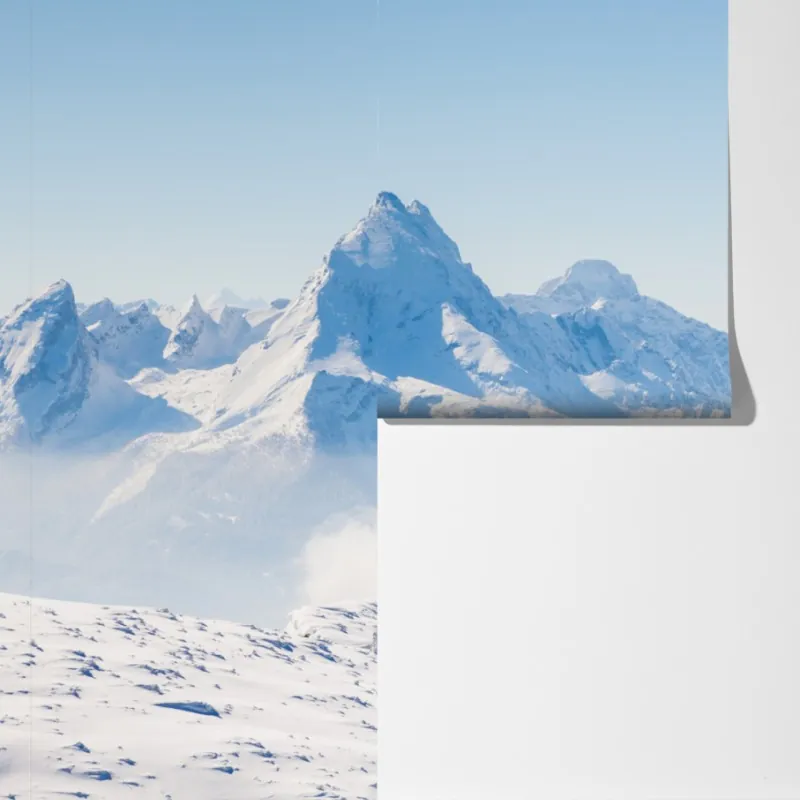 Fototapeta spokojna panorama zaśnieżonych gór – Wallissimo® Fototapeta spokojna panorama zaśnieżonych gór – Wallissimo®