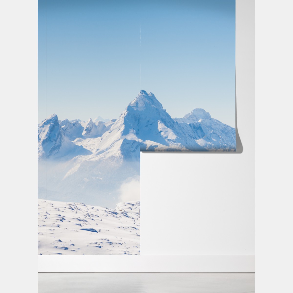 Fototapeta spokojna panorama zaśnieżonych gór – Wallissimo® Fototapeta spokojna panorama zaśnieżonych gór – Wallissimo®