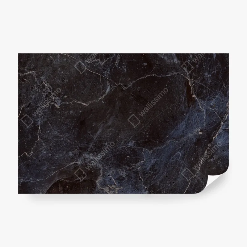 Fototapeta ciemna faktura marmuru z niebieskimi żyłkami