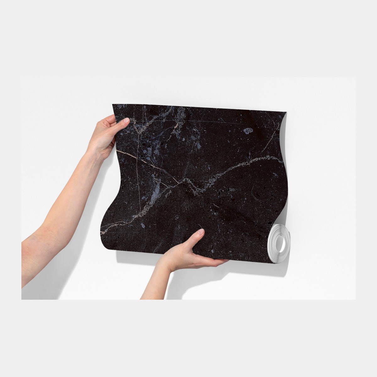 Fototapeta ciemna faktura marmuru z niebieskimi żyłkami – Wallissimo® Fototapeta ciemna faktura marmuru z niebieskimi żyłkami – Wallissimo®