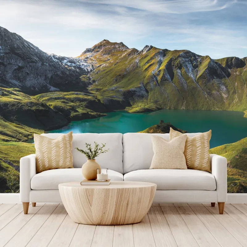 Fototapeta turkusowe jezioro w Schrecksee, Bawaria