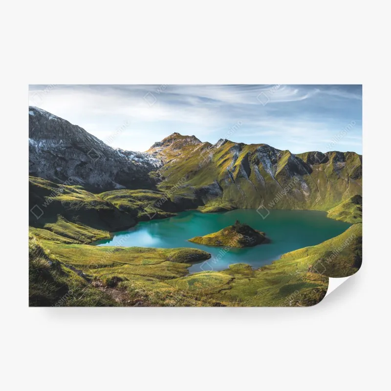 Fototapeta turkusowe jezioro w Schrecksee, Bawaria
