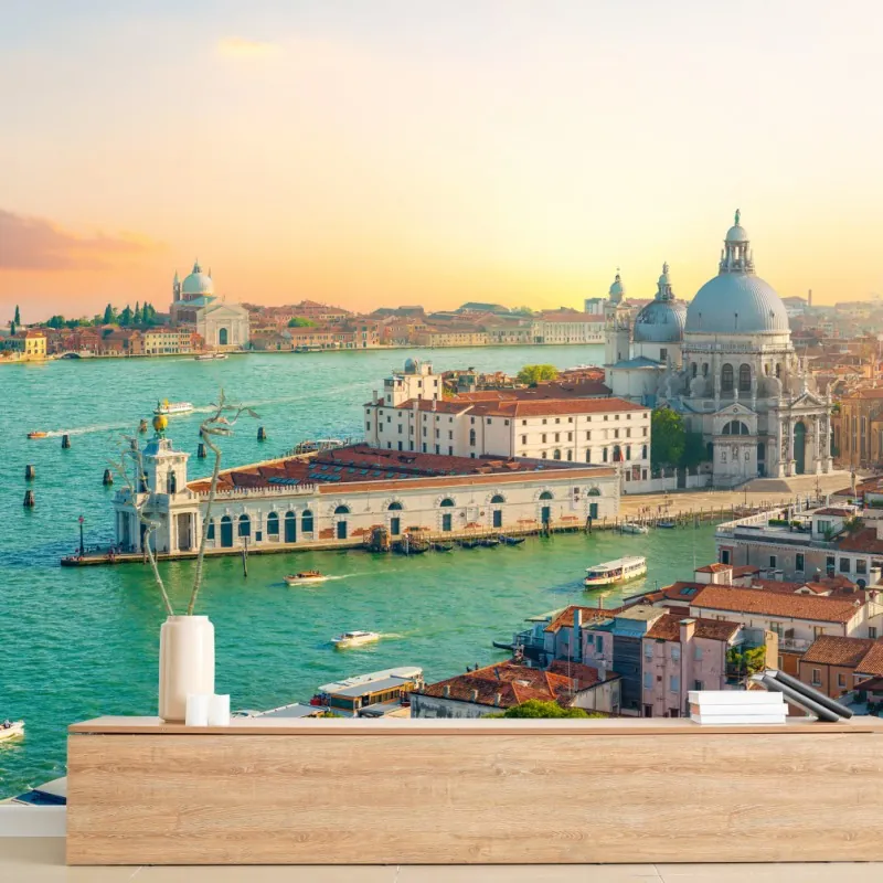 Fototapeta zachód słońca nad Wenecją – Wallissimo® Fototapeta zachód słońca nad Wenecją – Wallissimo®