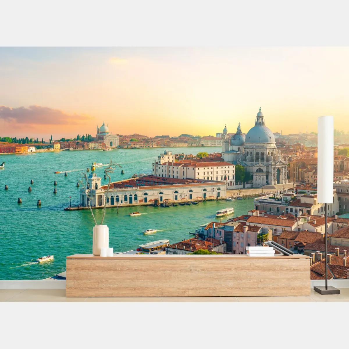Fototapeta zachód słońca nad Wenecją – Wallissimo® Fototapeta zachód słońca nad Wenecją – Wallissimo®