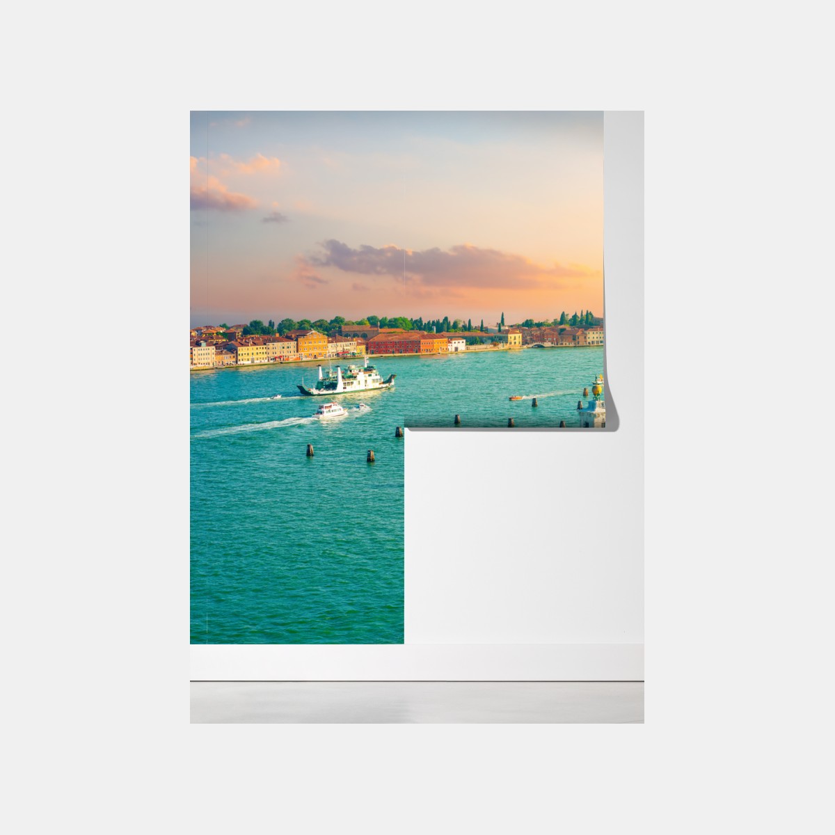 Fototapeta zachód słońca nad Wenecją – Wallissimo® Fototapeta zachód słońca nad Wenecją – Wallissimo®