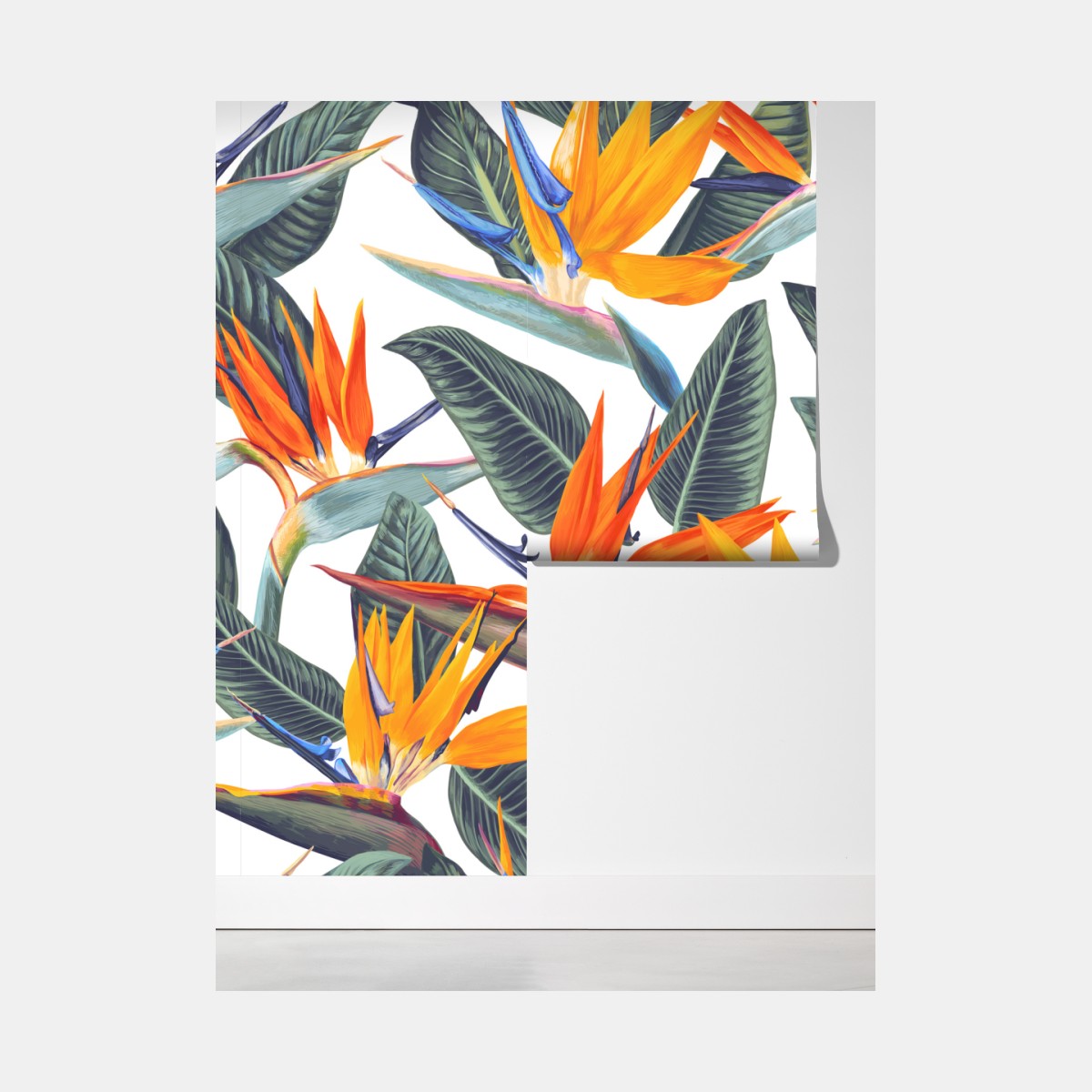 Fototapeta tropikalny wzór strelicji – Wallissimo® Fototapeta tropikalny wzór strelicji – Wallissimo®