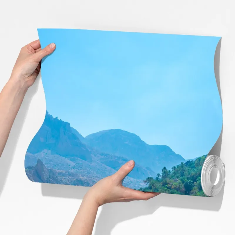 Fototapeta turkusowa górska oaza – Wallissimo® Fototapeta turkusowa górska oaza – Wallissimo®