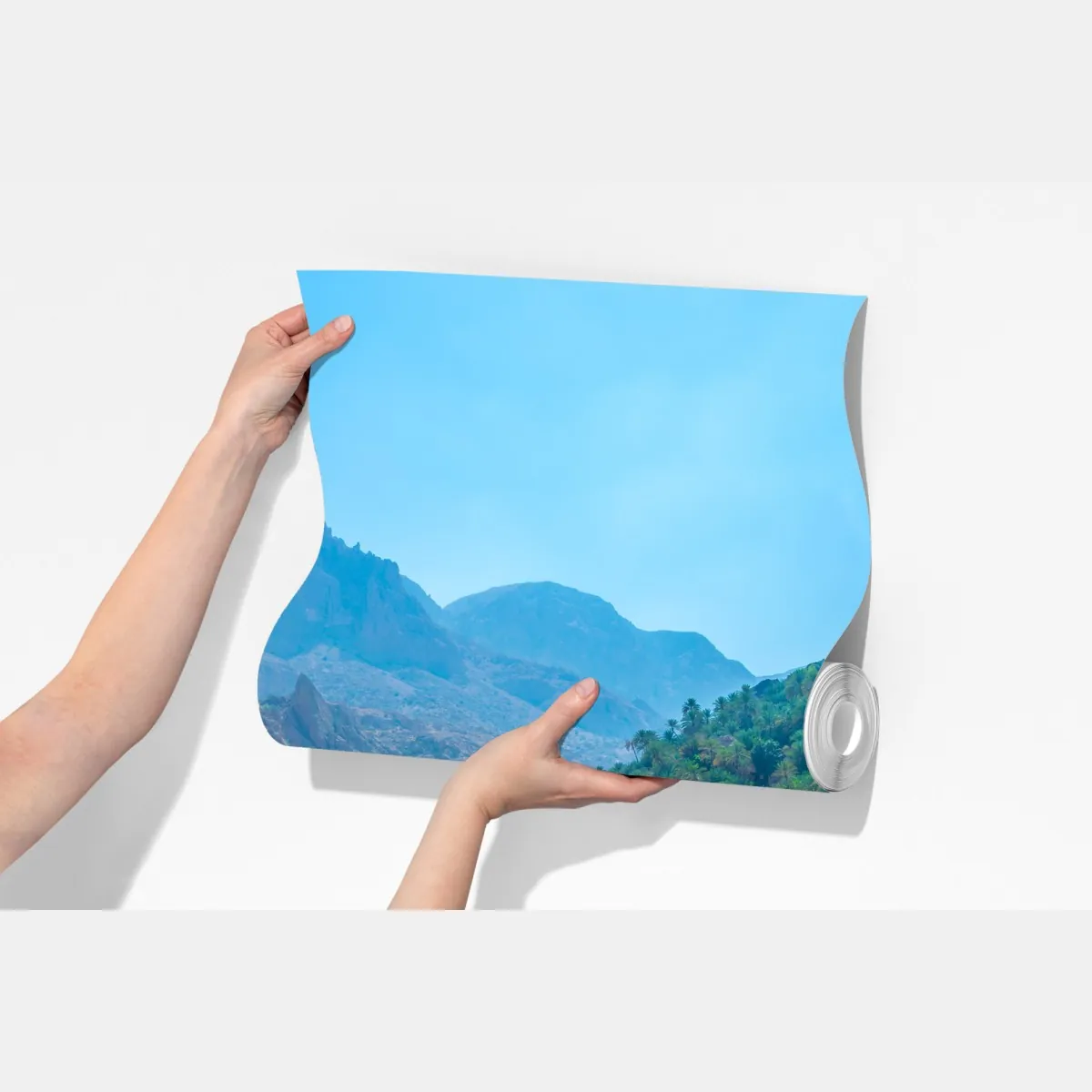 Fototapeta turkusowa górska oaza – Wallissimo® Fototapeta turkusowa górska oaza – Wallissimo®