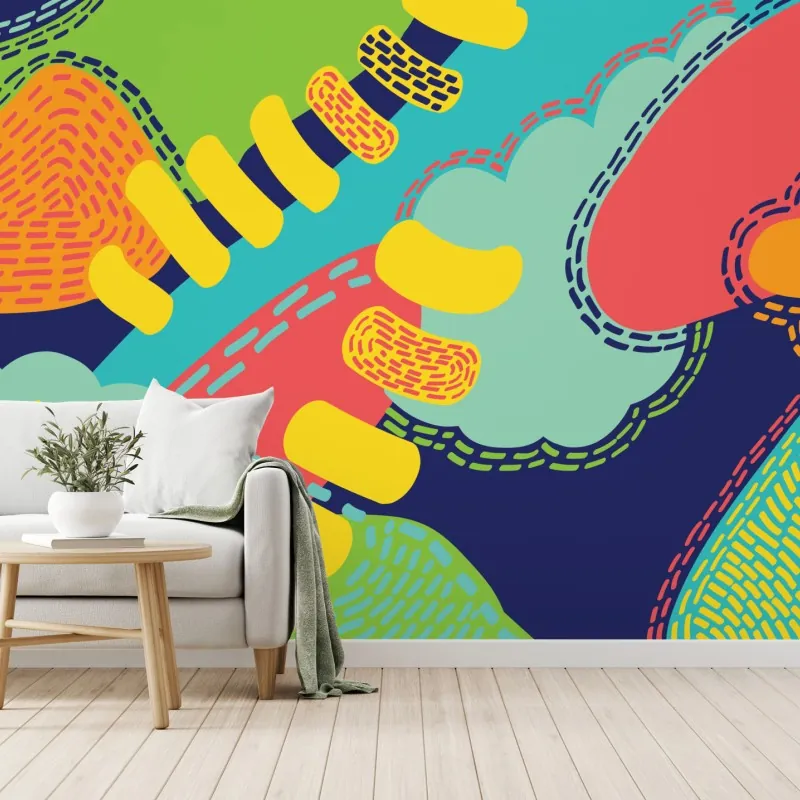 Fototapeta żywy abstrakcyjny wzór – Wallissimo® Fototapeta żywy abstrakcyjny wzór – Wallissimo®