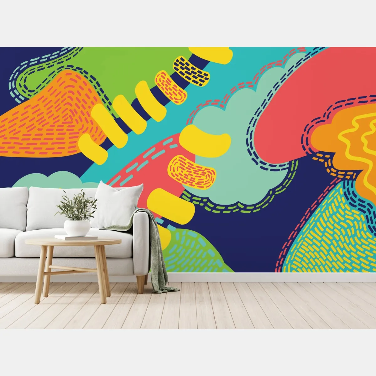 Fototapeta żywy abstrakcyjny wzór – Wallissimo® Fototapeta żywy abstrakcyjny wzór – Wallissimo®