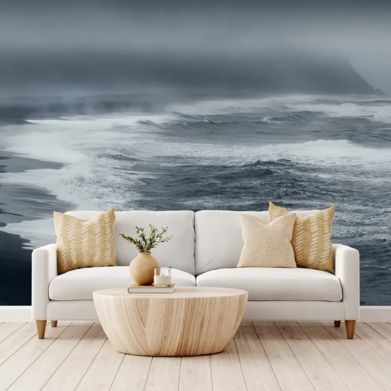 Fototapeta burzliwe wybrzeże Islandii panorama