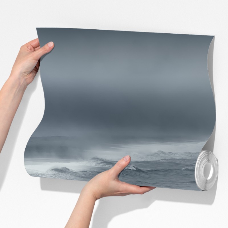 Fototapeta burzliwe wybrzeże Islandii panorama – Wallissimo® Fototapeta burzliwe wybrzeże Islandii panorama – Wallissimo®